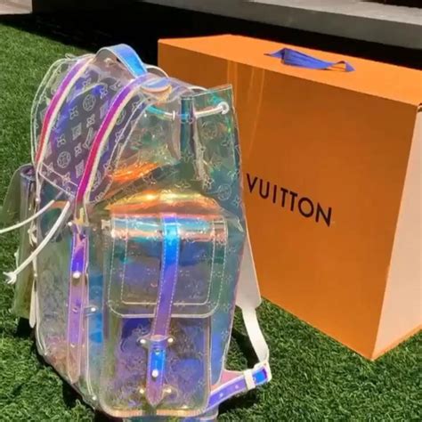 louis vuitton clear backpack